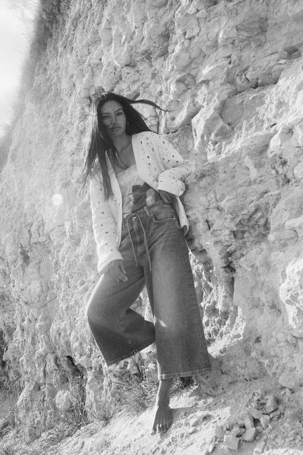 Zack Culotte jeans - blå